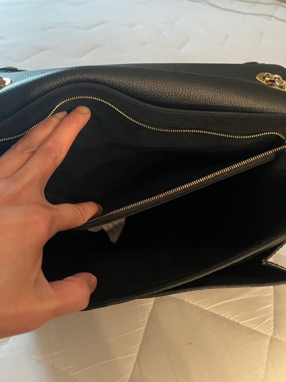 Louis Vuitton Black Monogram Gold-Chain Shoulder Bag - Picture 6 of 10